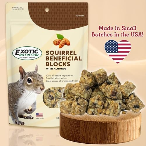All natural small animal treat blocks close up showing textured seeds.