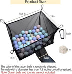 Kathson chinchilla cage accessories set showcasing the included white wicker ball toy.