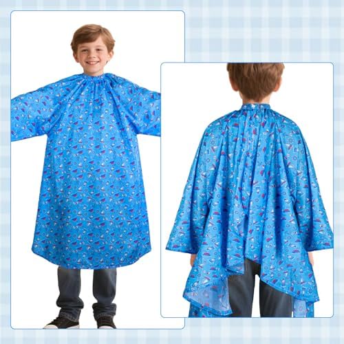 Soft polyester fabric texture detail of the scratch free children hairdressing sheet