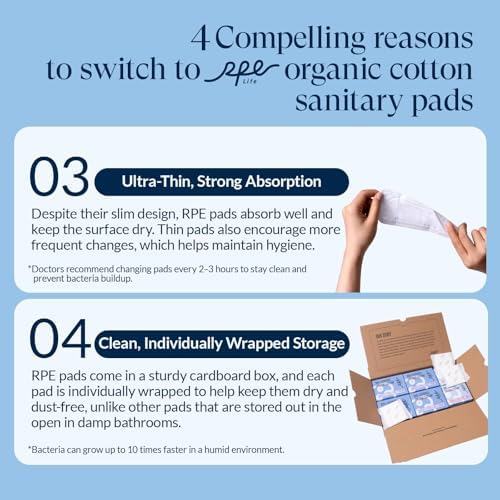 Top view of breathable unscented panty liners for women with soft cotton cover