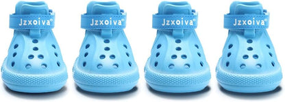 Adjustable strap mechanism on Jzxoiva pet footwear
