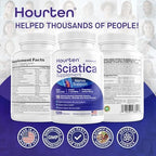 Taoters sciatica nerve support supplement bottle ingredients panel