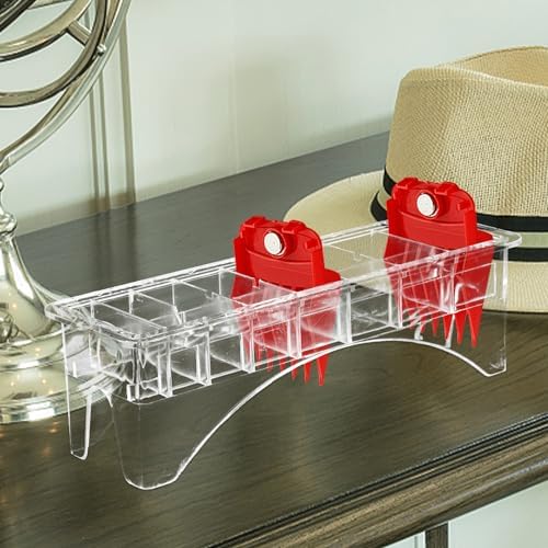 Beavorty universal guide comb holder top angle highlighting the safety positioning sections designed for attachment security