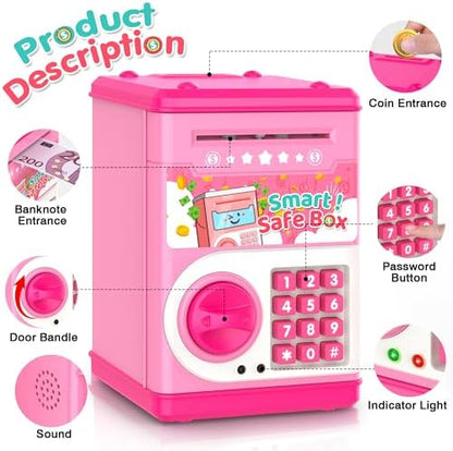LJZJ electronic passcode lock demonstration showing green indicator light on the safe door