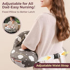 Momcozy nursing pillow used for baby tummy time support