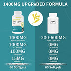 Naering ALA supplement bottle showing Ubiquinol and L-Carnitine ingredients