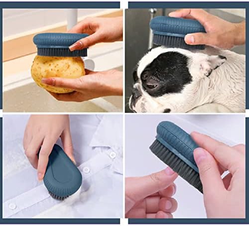 Vwmyq nail brush showing non-slip ribbed edges