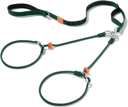 Howgo two dog walking leash with aviation grade aluminum clip
