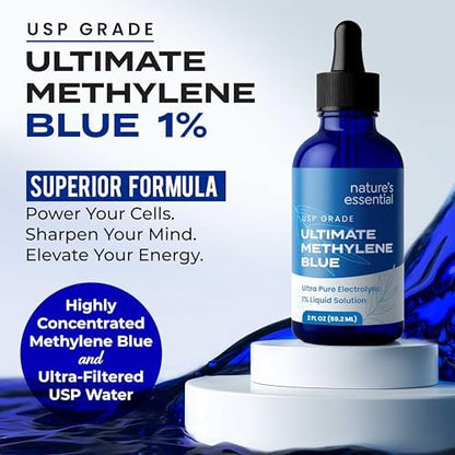 Sweat and Soul Methylene Blue glass bottle with dropper cap