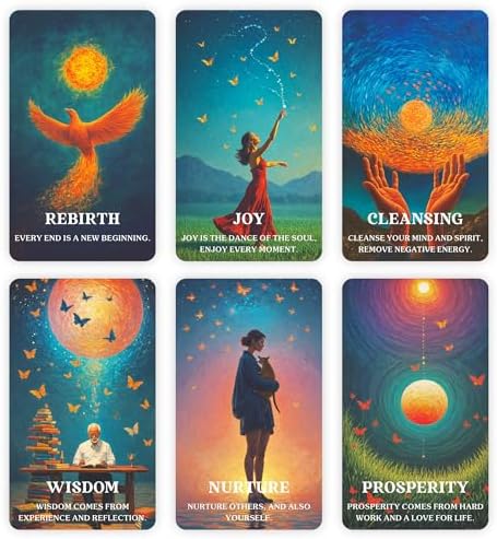GZXINKE Cosmic Oracle Cards, Universe Message Oracle Cards for Beginners, Inner Strength, Spiritual Guidance Oracle Deck, Universal Wisdom for Daily Use, Readings, and Meditation - Image 4