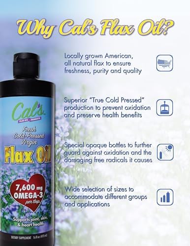 Cal's cold pressed non GMO plant based dietary supplement bottle for joint skin and heart support