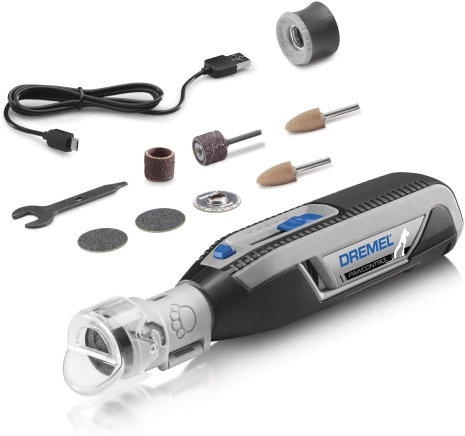Dremel PawControl 7760-PGK Dog Nail Grinder and Trimmer - Cordless & Rechargeable Pet Grooming Tool Kit - Safe and Humane for Dogs, Cats, and Small Animals - Image 10