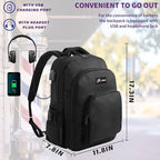 Toribio hairstylist backpack showing interior storage compartments for clippers