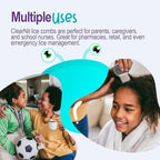 Lice removal comb for kids and adults with durable red handle