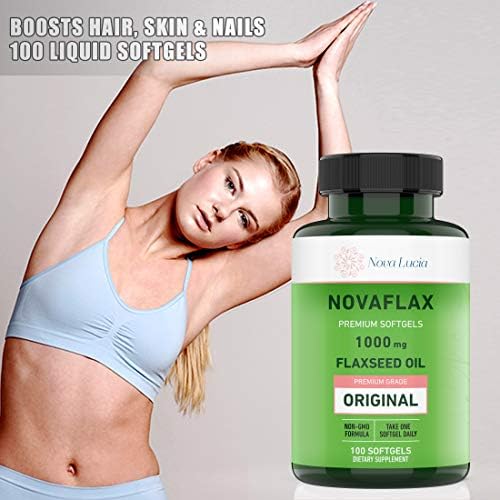 Non GMO and gluten free hexane free cold pressed flaxseed oil capsules.