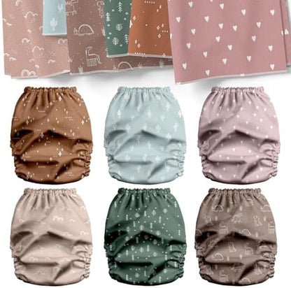 Mama Koala reusable diaper adjustable snap system close up