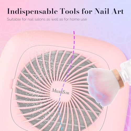 MelodySusie brush being used for manicure dust removal