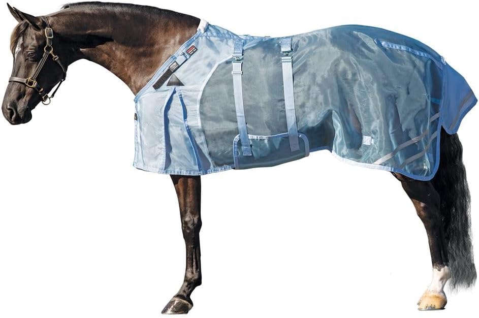 Schneiders Mosquito Mesh II Adjusta-Fit Horse Fly Sheets | Insect & UV Protection for Horses | Durable 350D Mesh | Reflective Safety Stripes - Image 12