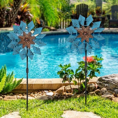 Side profile of Aoutrow wind catcher bronze and blue design