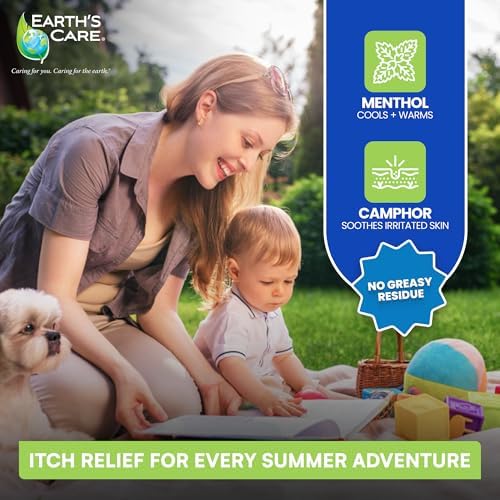 Earth's Care steroid free itch relief lotion with menthol and camphor