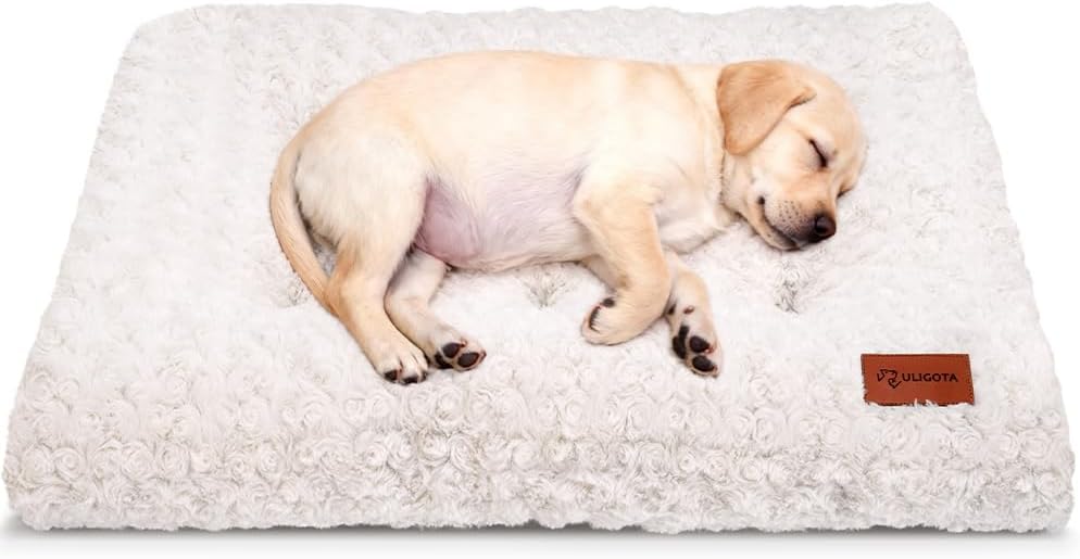 Dog Bed Crate Pad - Soft Fluffy Pet Cushion Mat Anti-Slip Comfy Kennel Pad for Crates - Image 11