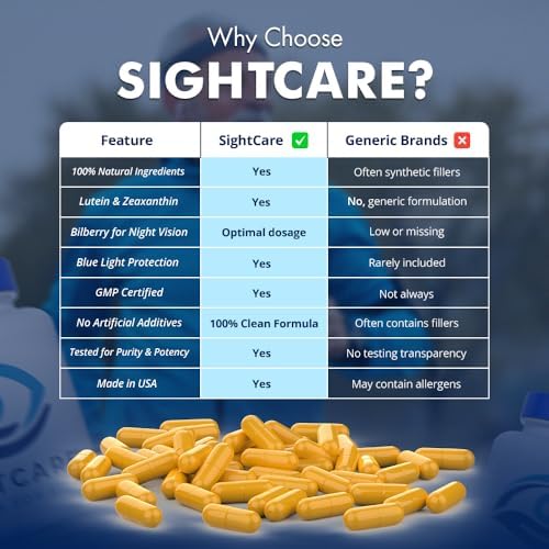 SightCare 60 capsules bottle layout for daily eye nutrition