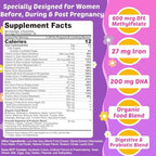 Ellamentz prenatal multivitamin lifestyle and product display