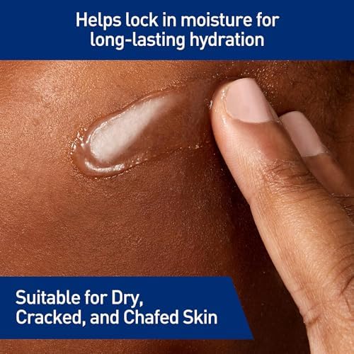 Petrolatum skin protectant with ceramides soothes chapped cracked heels elbows and lips