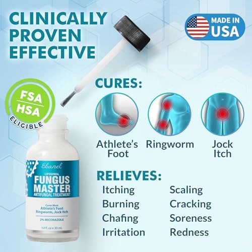 Ebanel Fungus Master Liposomal Treatment for ringworm and jock itch relief