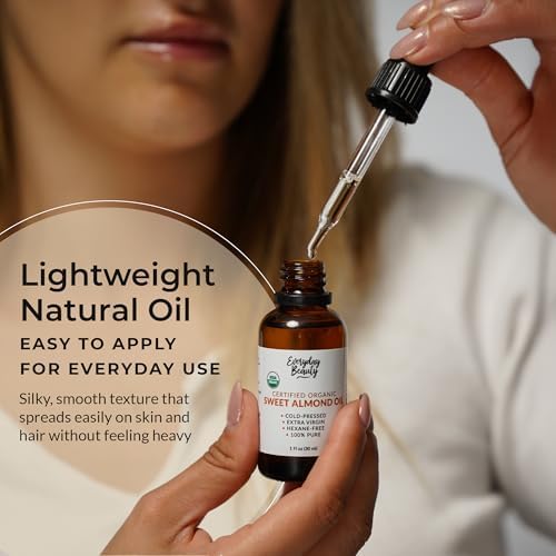 Amber glass bottle of premium imported US Organic face and hair oil