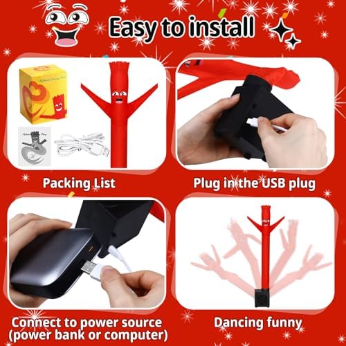 Poen desk decoration inflatable tube man showing funny facial expression