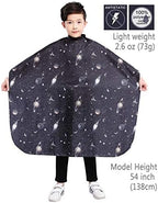 Perfehair kids styling cape displaying adjustable neck closure detail