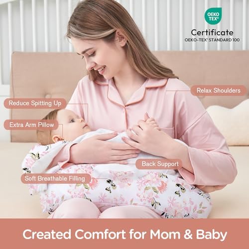 Little Grape Land nursing pillow with adjustable waist strap