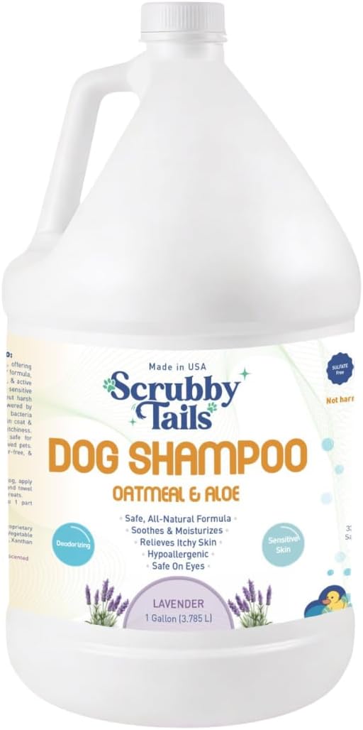 Organic Dog Shampoo - Puppy Oatmeal Shampoo for Itchy Skin Relief - Hypoallergenic for Sensitive Skin, for Dogs of All Ages, Deodorizes, Tearless, Made in USA, 16oz (Vanilla Ice Cream) - Image 10