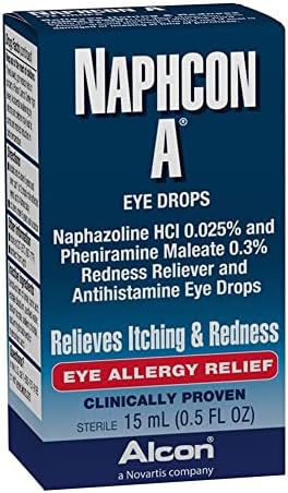 Naphcon-A antihistamine and redness reliever drops for seasonal allergies
