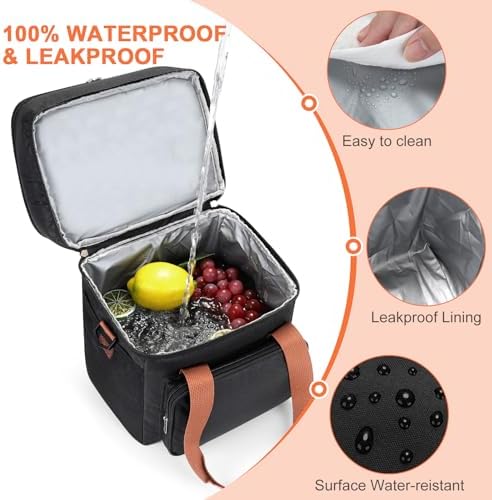Side profile of Accmor grey breastmilk cooler bag