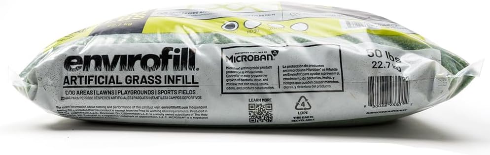Pet friendly artificial turf with silica sand infill