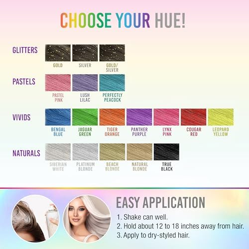 Authentic imported Punky temporary hair color aerosol container side view