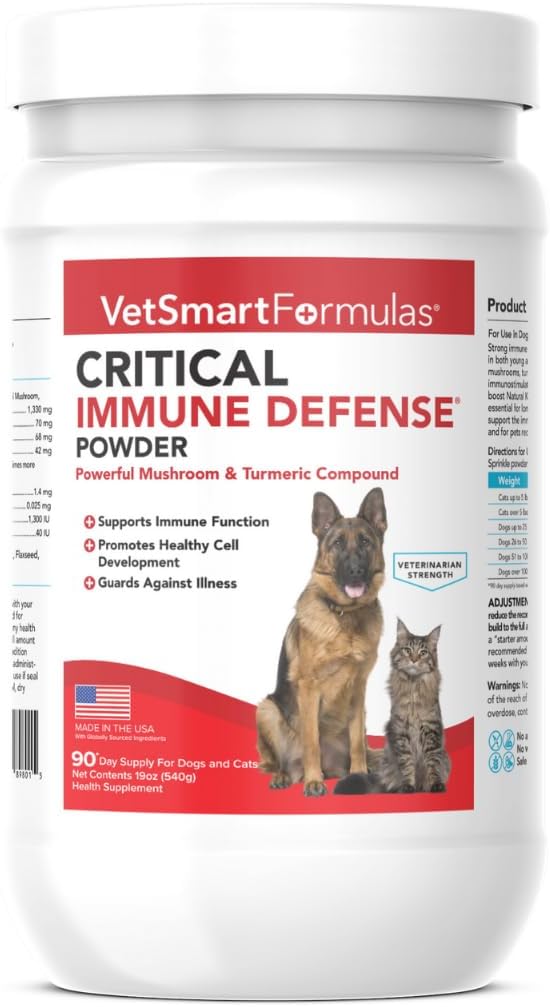 Critical Immune Defense for Dogs & Cats; Supports Normal Cell Growth - Turkey Tail, Reishi, Shiitake and Maitake Mushroom Formula with Patented White Turmeric Root Extract - 30-Day Supply - Image 9