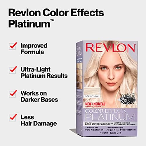 Revlon ammonia free hair dye platinum kit ingredients label