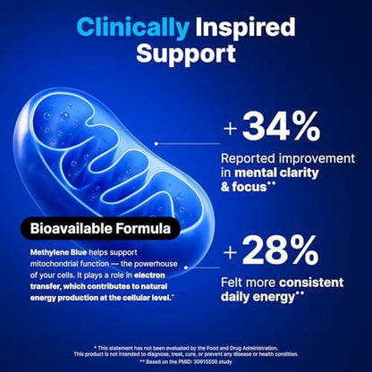 Methylene blue 20mg focus pills for enhanced cognitive clarity and energy