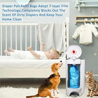 Naeppbaig diaper pail refill bags stack of 34 count boxes