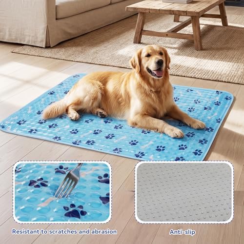 SiniReta summer dog mat used inside a pet crate setup