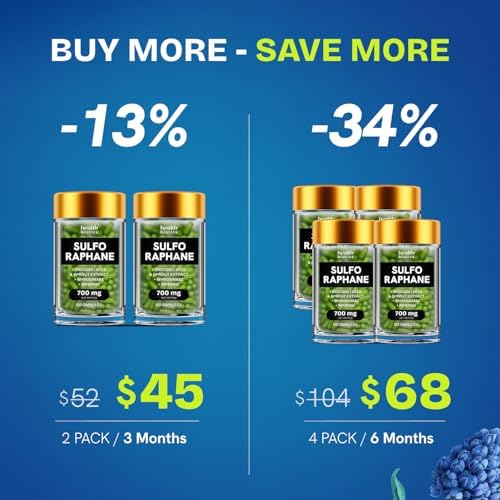 Healthbiotics broccoli florets and seeds supplement lifestyle display