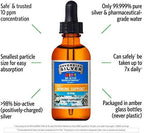 Sovereign Silver 10 parts per million liquid supplement bottle close up
