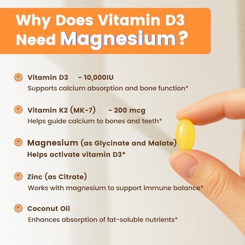 VEV Vitamin D3 K2 softgels ingredient highlight graphic