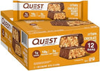 Quest Nutrition Crispy Chocolate Peanut Butter Hero Protein Bar, 18g Protein, 1g Sugar, 3g Net Carb, Gluten Free Protein Snack, Keto Friendly, 12 Count - Image 2