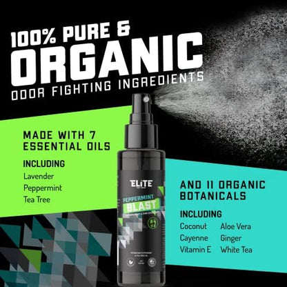 Elite Sportz equipment shoe and foot deodorizer packaging details