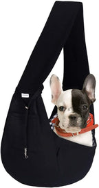 FDJASGY Small Pet Sling Carrier-Hands Free Reversible Pet Papoose Bag Tote Bag with a Pocket Safety Belt Dog Cat for Outdoor Travel Navy Blue - Image 12