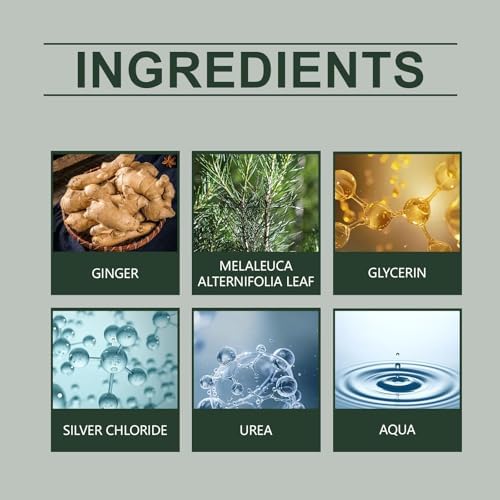 Product label of 7 Days Tea Tree Ginger Nail Treatment